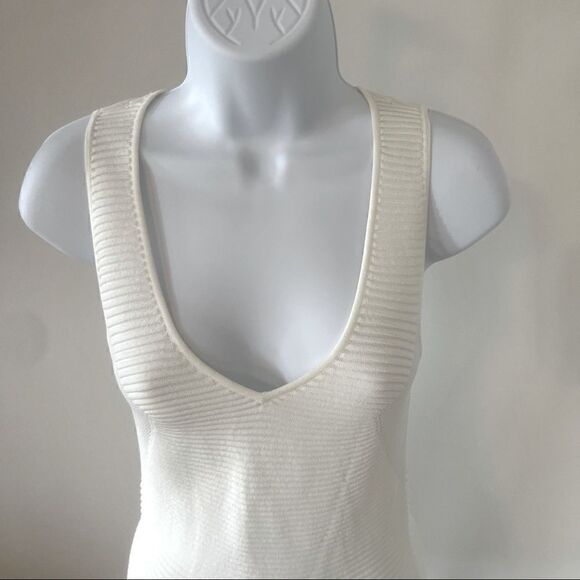 Olivaceous Ribbed Mini Dress (S) - Picture 3 of 5